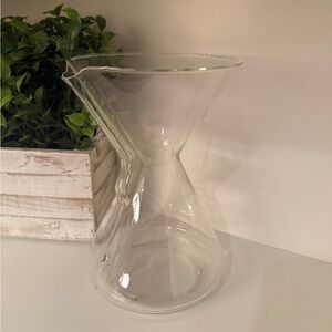Chemex Pyrex Glass Pour Over Coffee Maker Carafe with stamp no collar